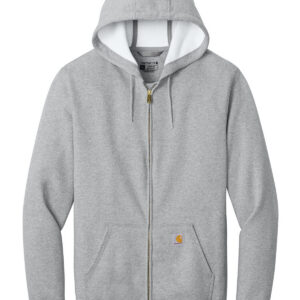 Carhartt CTK122 Midweight Hooded Zip-Front Sweatshirt - Heather Grey